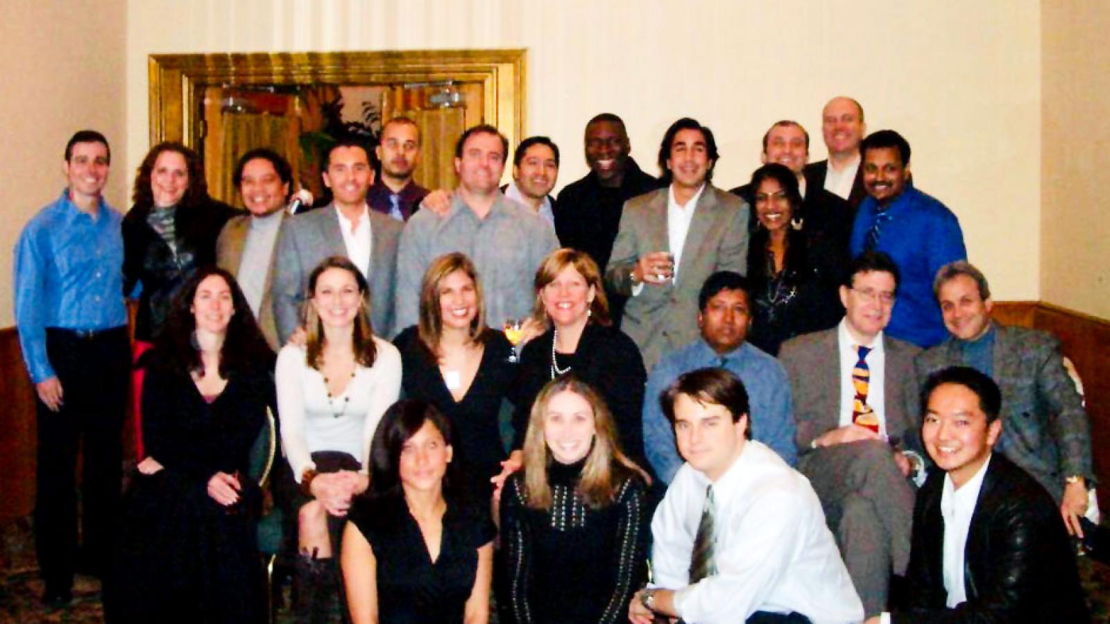 Lorna Breen with a group of her colleagues at a professional event